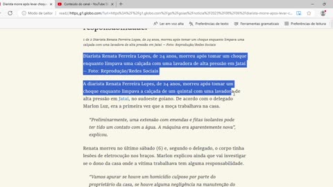 Diarista morre após levar choque enquanto lavava calçada no primeiro dia de trabalho, diz polícia