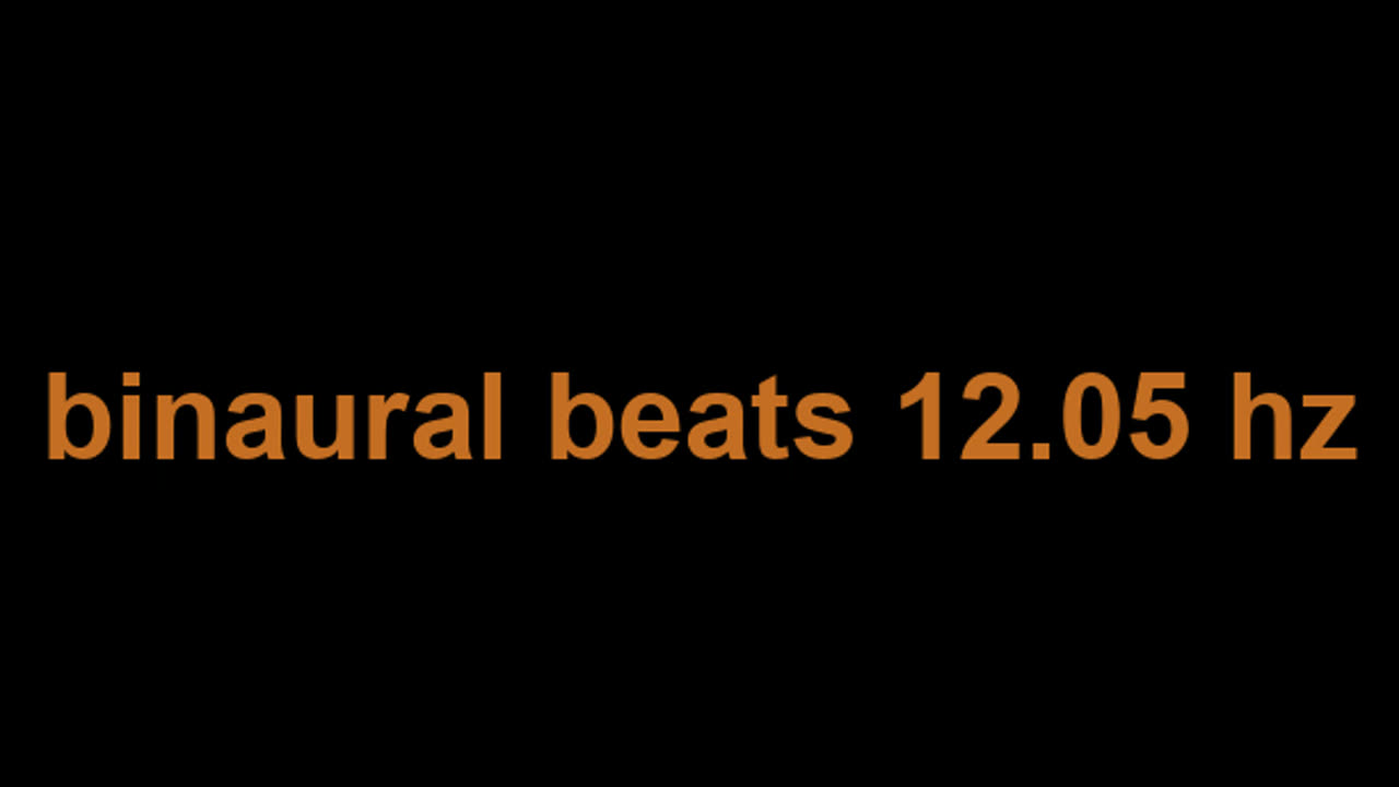 binaural beats 12.05 hz