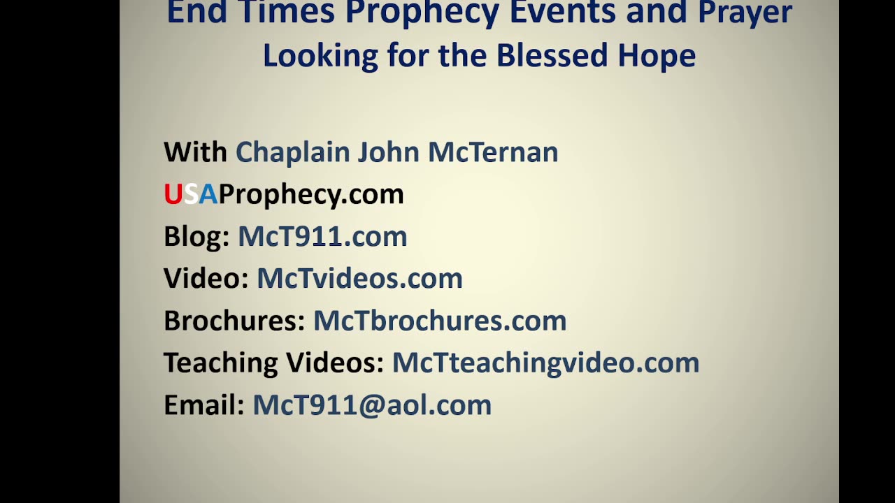 End Times Weekly Prophecy Update