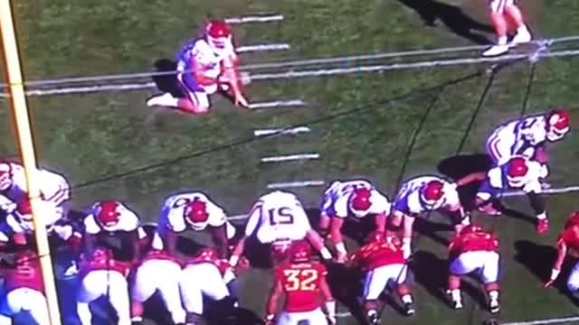 Oklahoma sooners fake field goal is really a handle for a touchdown