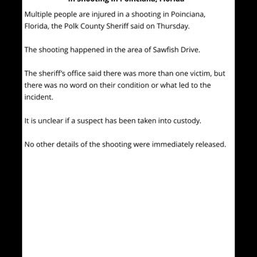 ACTIVE SHOOTING: Multiple People Injured In Shooting In Poinciana, Florida
