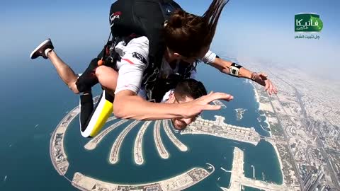 #VatikaExtremeChallenge SkyDive & the hair doesn't move Best Styling Gel recommended by Wissam Hilal