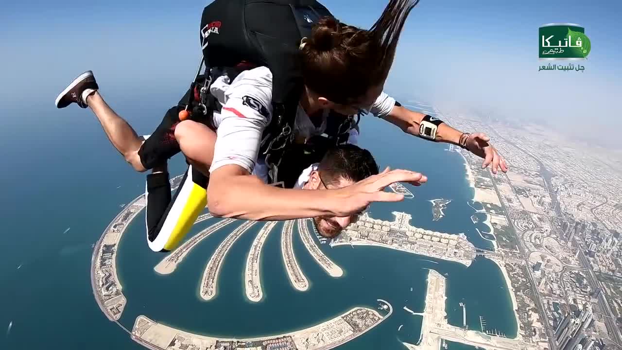 #VatikaExtremeChallenge SkyDive & the hair doesn't move Best Styling Gel recommended by Wissam Hilal