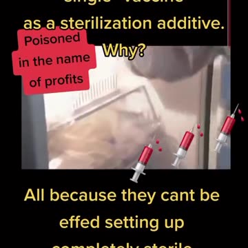 Poisoned in the name of Profits 😡💉