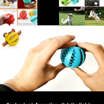 Dog Toy Ball Nontoxic Chew Tooth Cleaning