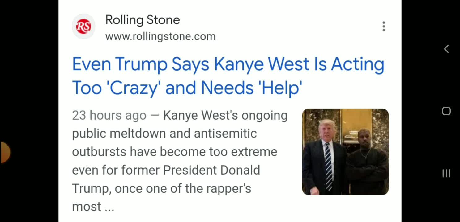 Has Trump turned on Kanye West or is it just more FAKE NEWS?