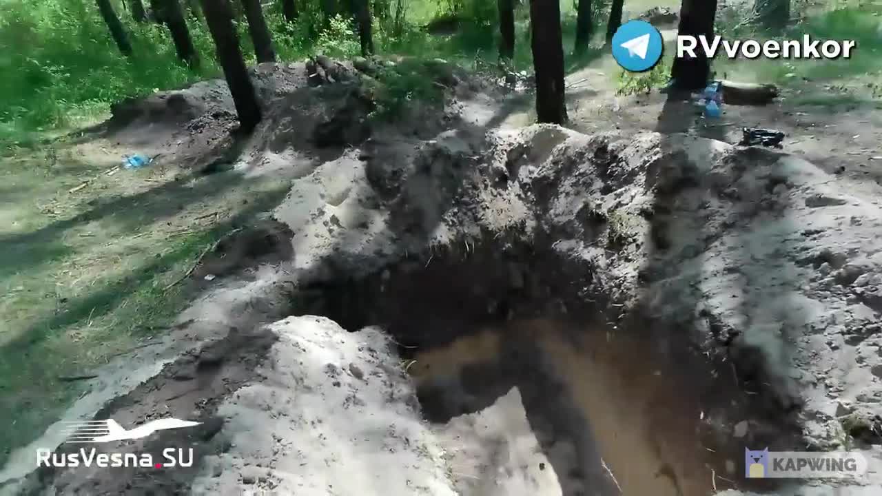 A review of the abandoned positions of the Armed Forces of Ukraine in the Liman direction.