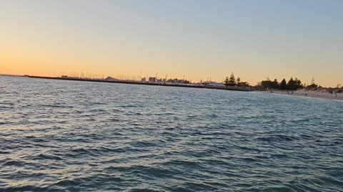 South Fremantle beach sun set