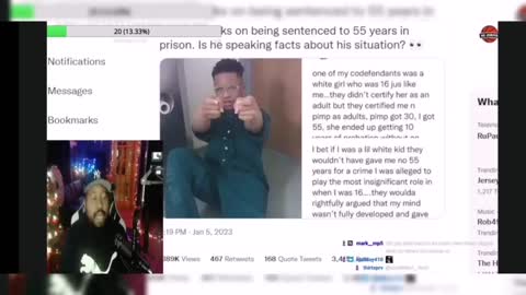 Akademiks reacts to Tay-K speaking on his 55 years conviction and his female co-d getting probation