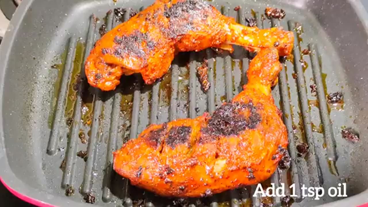 Perfect Grilled Chicken ! Tandoori chicken without oven! Easy and Delicious Grilled Chicken