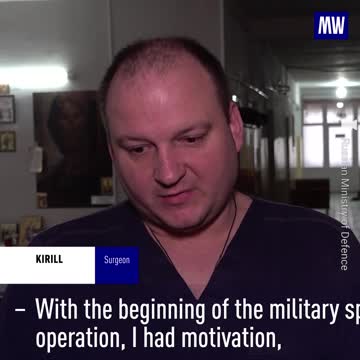 Military surgeon on duty