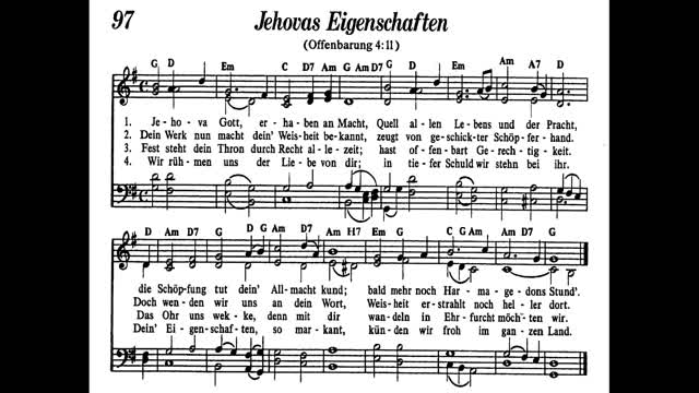 Jehovas Eigenschaften (Lied 97 aus Singt Jehova Loblieder)