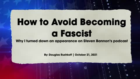 How To Avoid Becoming A Fascist