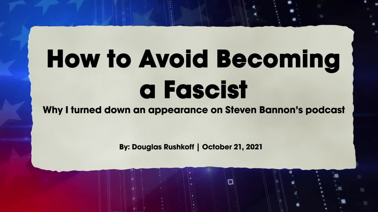 How To Avoid Becoming A Fascist
