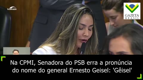 Senadora do Maranhão erra pronúncia de nome de ex-presidente durante CPMI