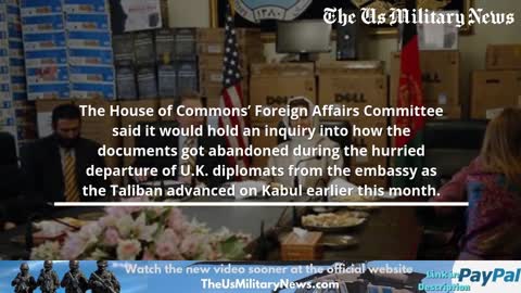 Report: Afghan Staff Details Left Behind at UK Kabul Embassy