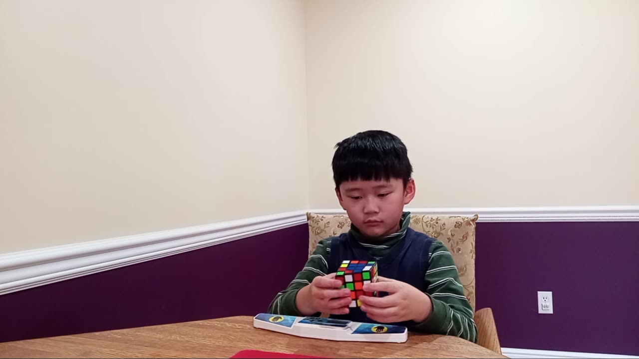 Ethan Solved 4x4 Rubik Cube In 4 Minutes 18 Seconds