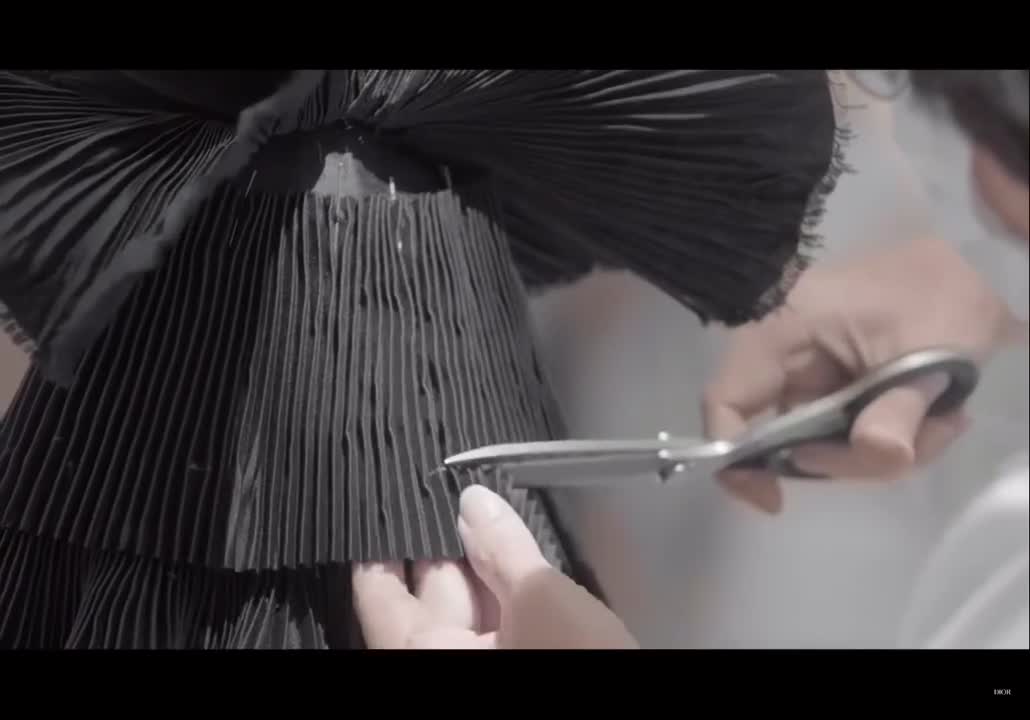 Dior The production process of haute couture clothing