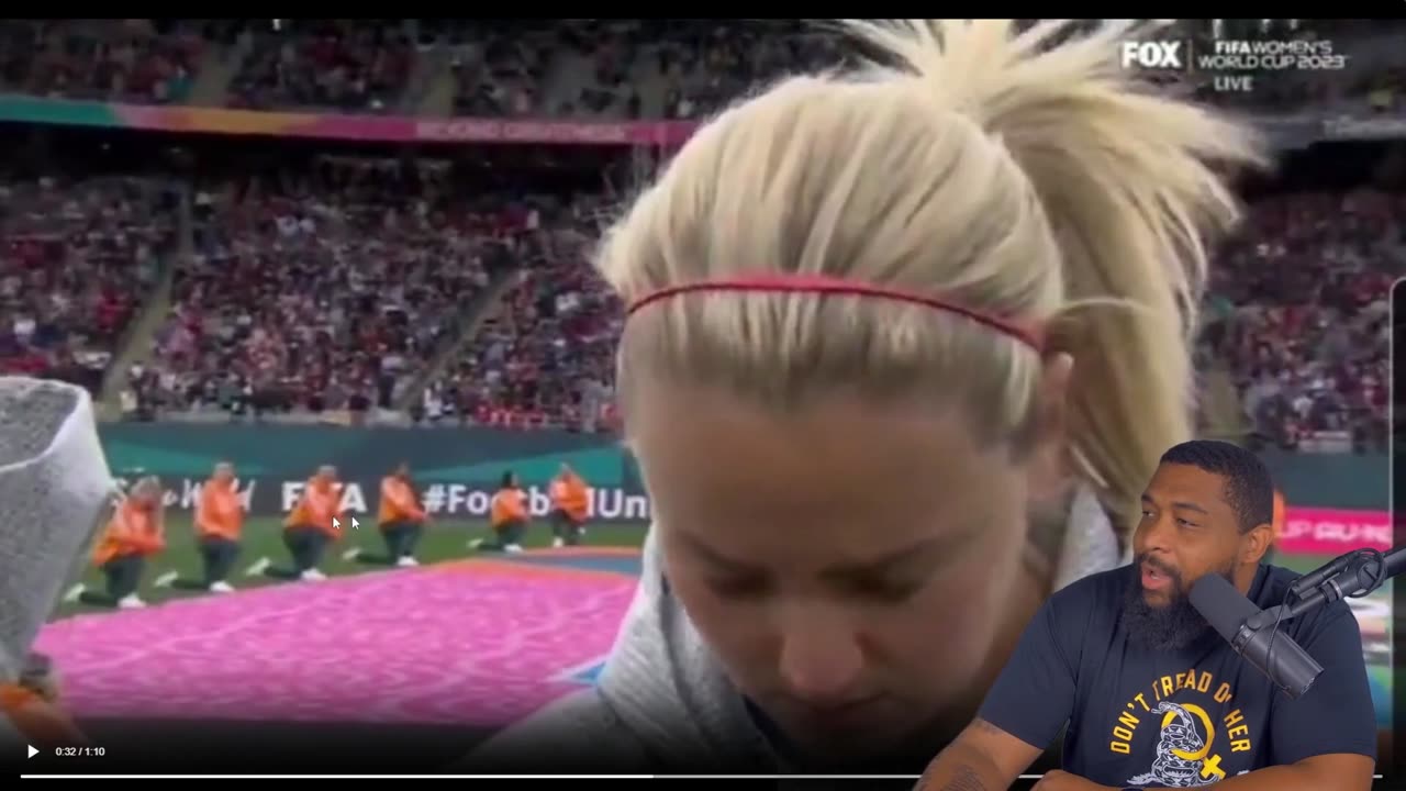 [2023-07-24] US Women's Soccer STANDS SILENT During National Anthem While FIFA GIVES ....