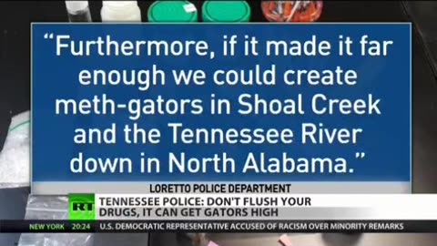 Tennessee. Police warn of meth gators.