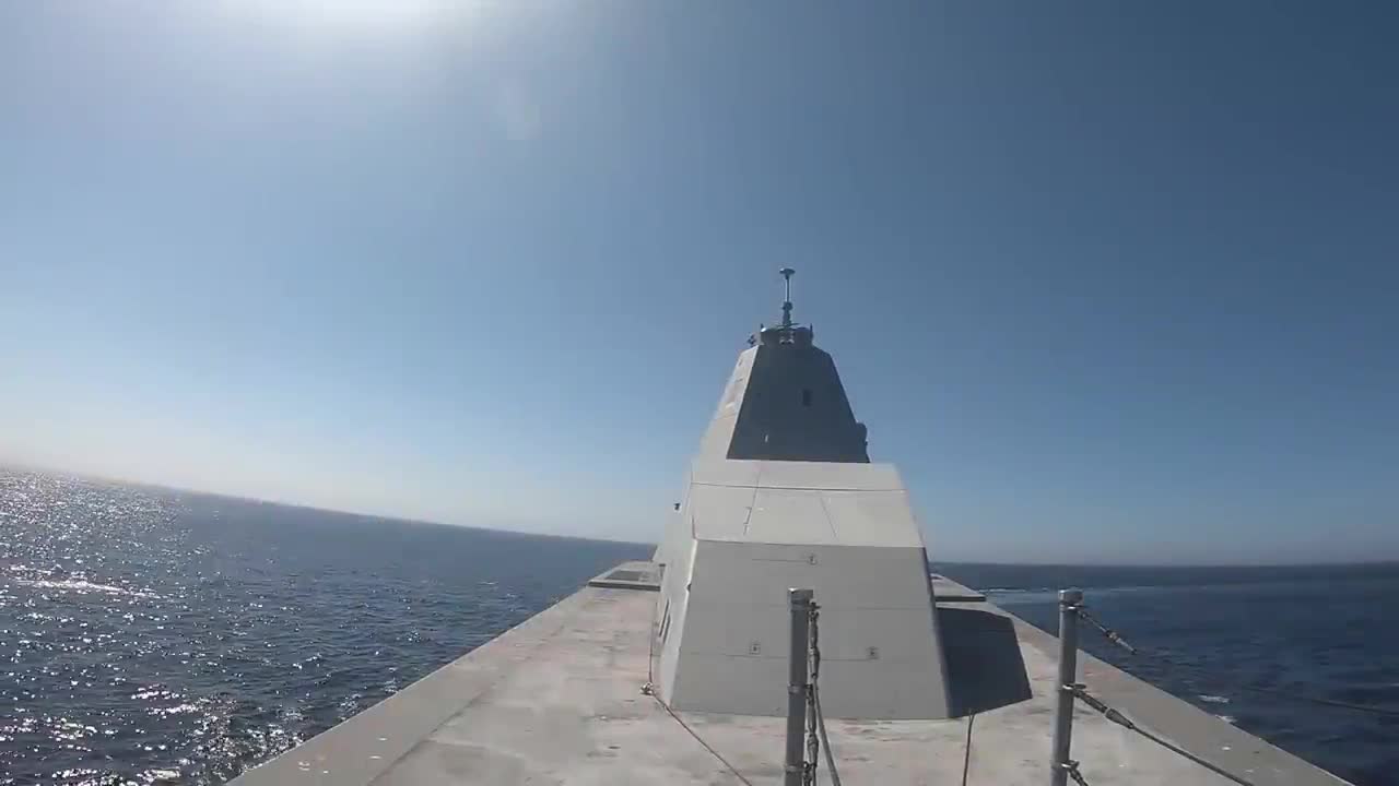 USS Zumwalt (DDG 1000) Conducts Live-Fire Test of SM-2 Missile U.S. Navy