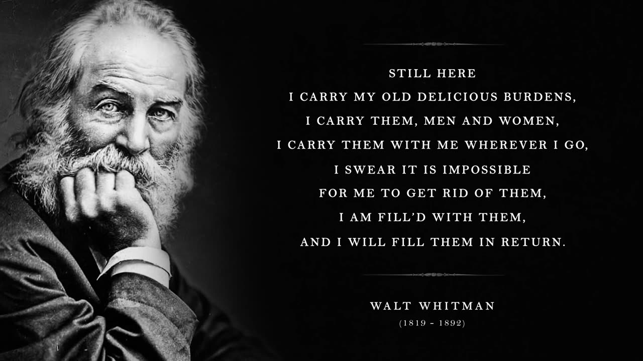 Song of the Open Road - Walt Whitman (Powerful Life Poetry)