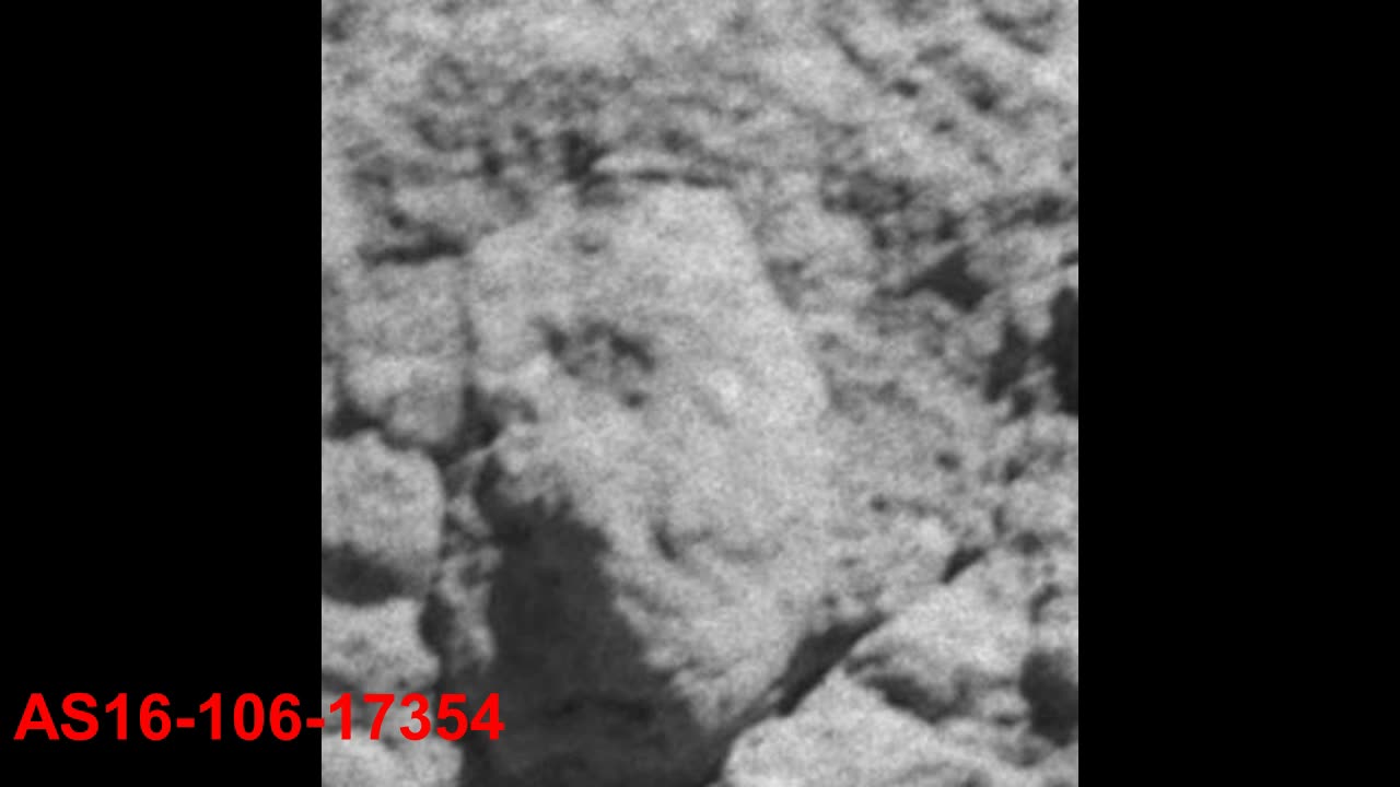 Moon Hoax -Human Face Rocks Seen in Fake Moon Bay