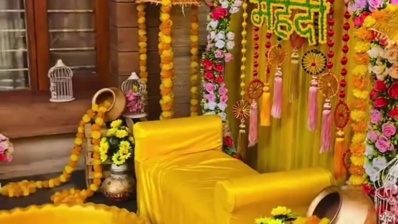 Haldi Setup Decoration