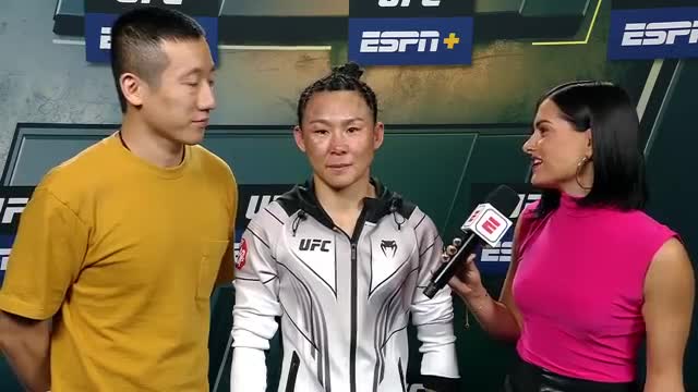 Yan Xiaonan reflects on win vs. Mackenzie Dern at #UFCVegas61 | ESPN MMA