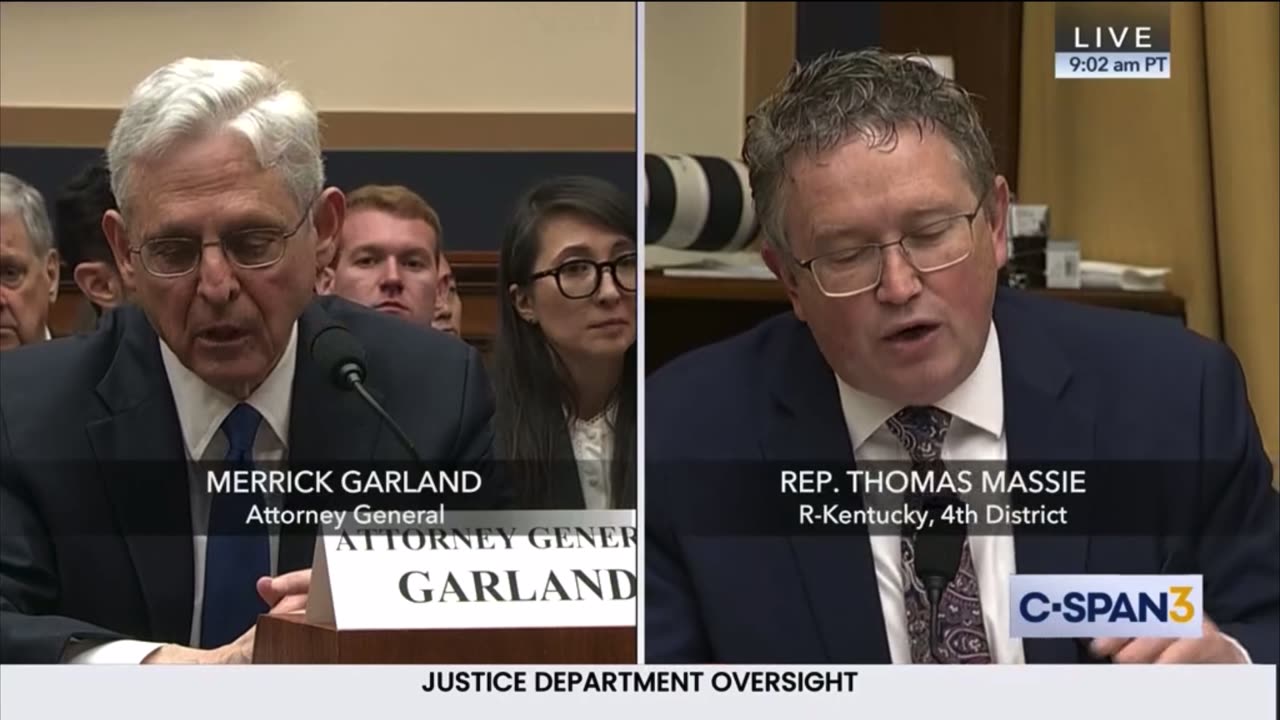 Thomas Massie to AG Merrick Garland you had no legal right to appoint Jack Smith as special counsel