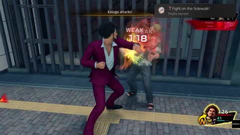 Yakuza: Like A Dragon watch out for cars #gaming #playstationtrophy #yakuzalikeadragon