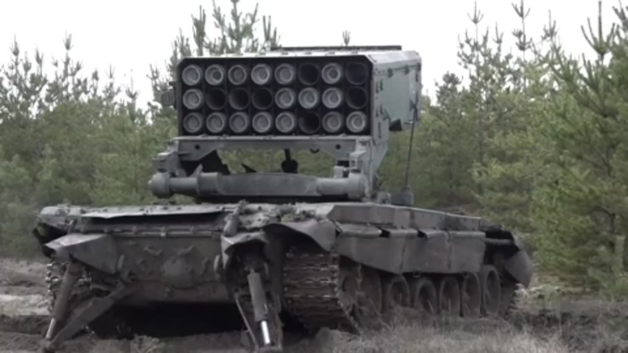 Russian TOS-1A "Solntsevyok" hit AFU positions in the direction of Svatovo-Kreminna