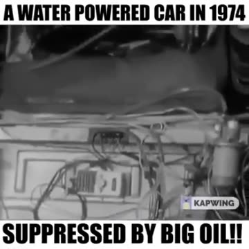 Water Powered Car in 1974