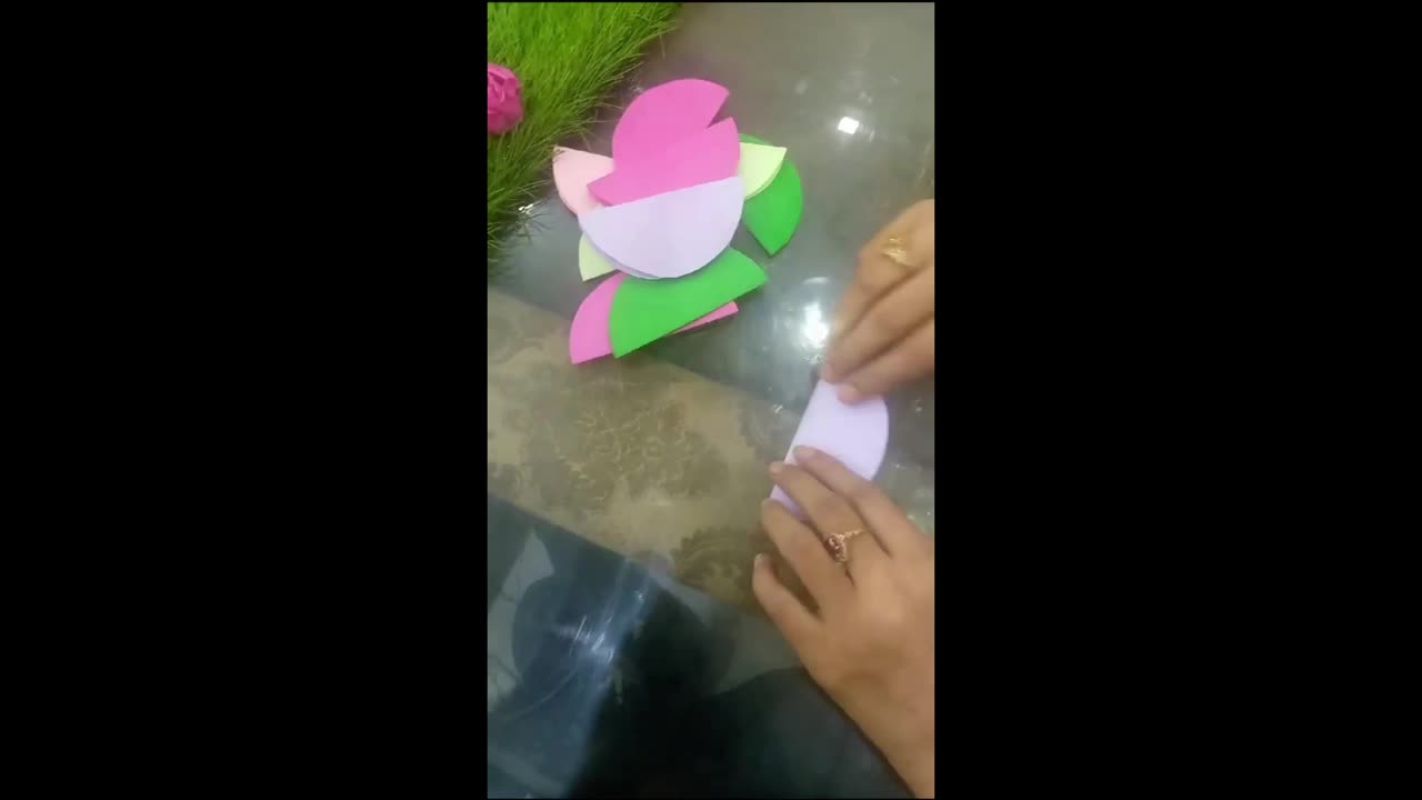 How to make honeycomb ball with paper @zeeniaart