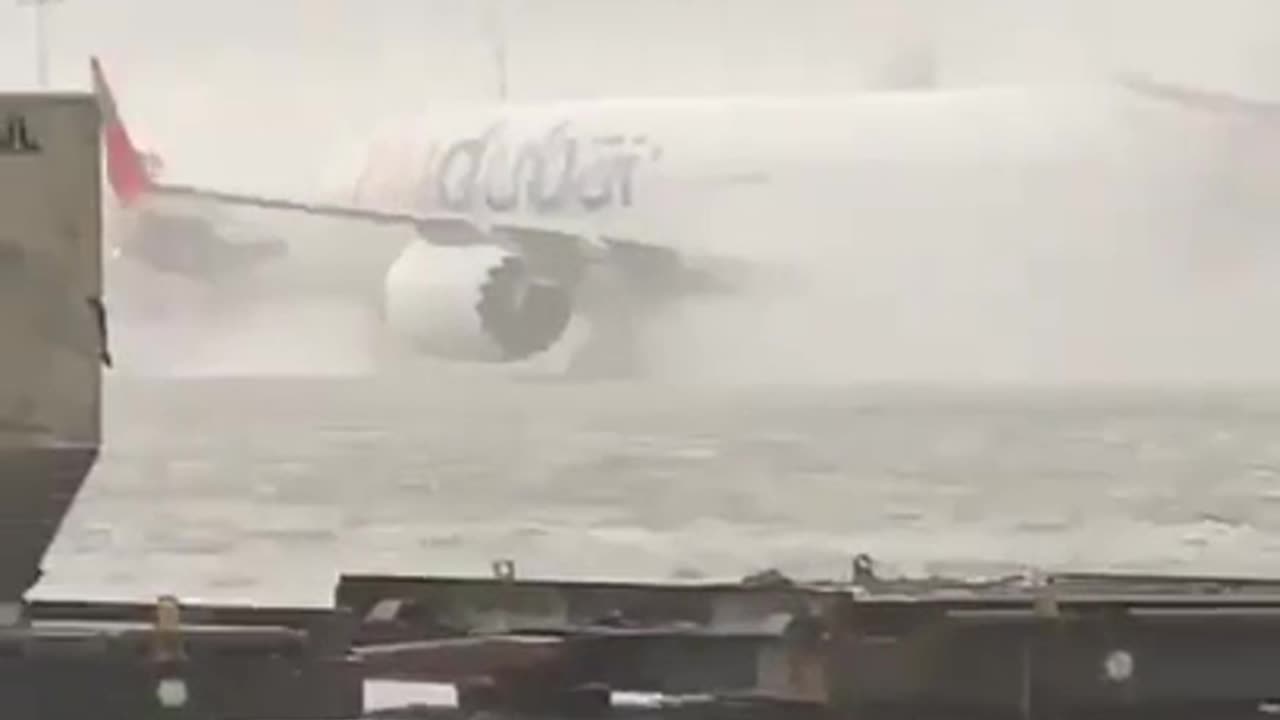 Major Flooding At Dubai Airport Creates Dangerous Situation