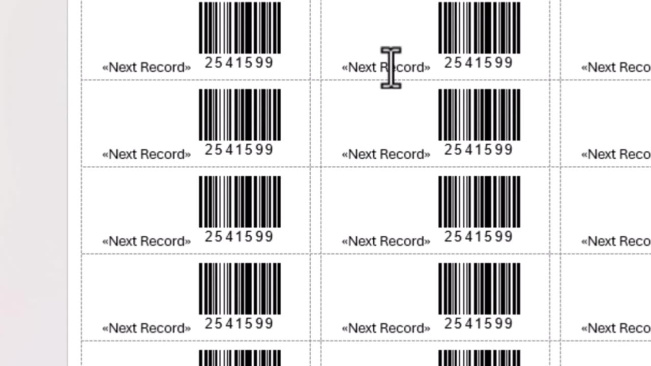 Print Bulk Barcodes & QR Codes in MS Word & Excel 2#shorts