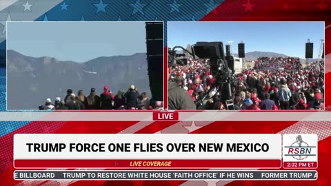 WATCH: Trump Force One Lands in Albuquerque, NM - 10/31/24