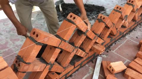 Looks beautiful unique way to build walls