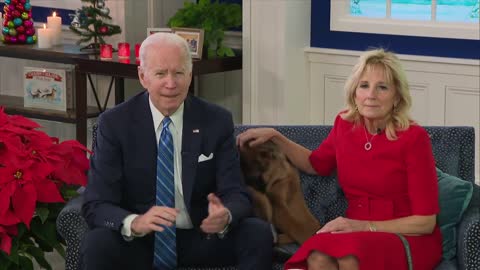 President Biden addresses U.S. troops on Christmas Day