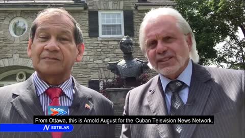 Televisión Cubana Noticiero / Arnold August / FORO SAO PAULO. 23-7-19.