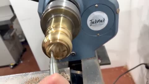 Woodturning - I Turned Solid Brass On A Wood Lathe !!10