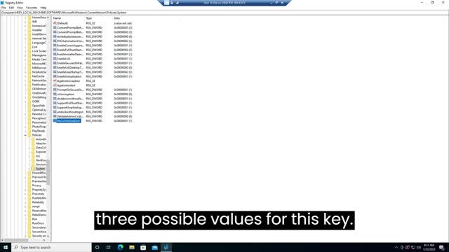 Stop Microsoft Accounts using the System Registry.