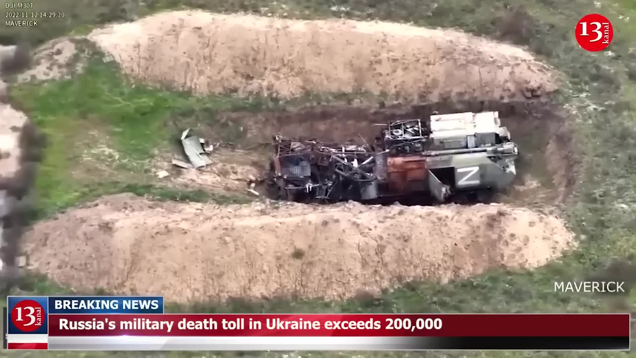 Russia's military death toll in Ukraine exceeds 200,000