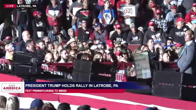 Dr. Oz Latrobe, PA Trump Rally