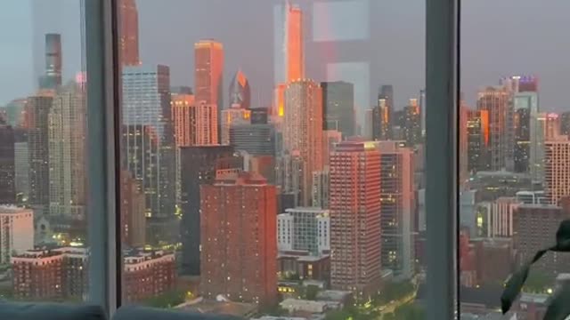 How it feels having the Chicago skyline in your living room