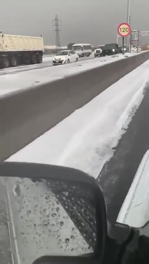 Ladies and gentlemen- snow in…Kuwait