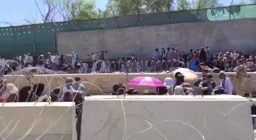 Footage taken the day before the explosion happened shows media who visited the area