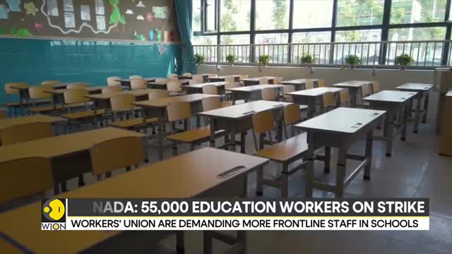 55,000 education workers on strike as they demand better pay | Latest News