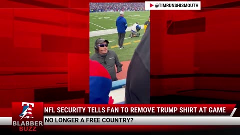 NFL Security Tells Fan To Remove Trump Shirt At Game