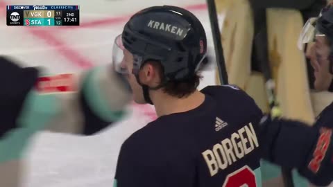 Borgen unloads slap shot to double lead